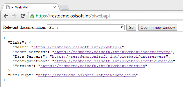 Getting started with the PI Web API Beta